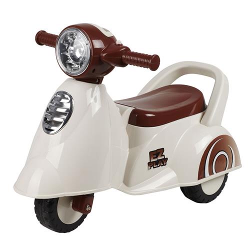 Baby Mix Dětské odrážedlo motorka se zvukem Scooter bílé