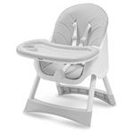 Baby Mix Jedálenská stolička Nora prachovo sivá