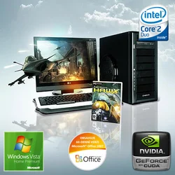 BARBONE W REBEL HAWX Intel C2D E8400/2GB/500GB/GTS250/DVDRW/Vista Home Premium