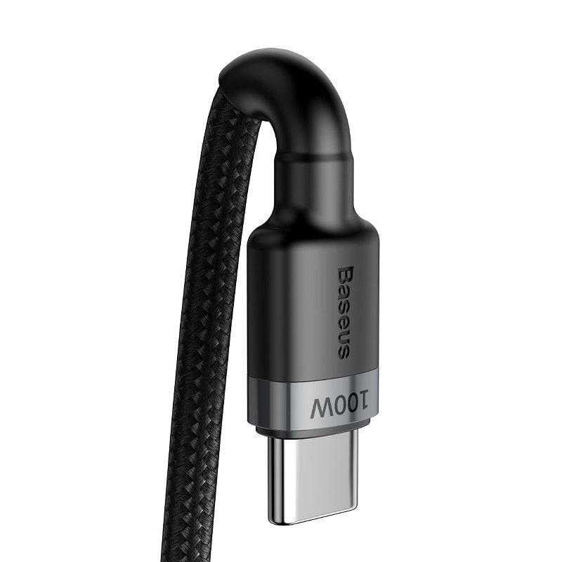 Baseus 100W rychl=nabíjení USB pro kabel typu C (20V 5A), 2m šedo-černý