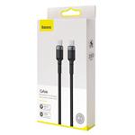 Baseus 100W rychl=nabíjení USB pro kabel typu C (20V 5A), 2m šedo-černý