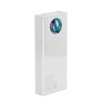 Baseus Amblight powerbank s digitálnym displejom QC 30000mAh Overseas Edition + kábel Type-C/Type-C 65W 1m, biela