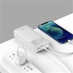 Baseus Bipow powerbank s digitálnym displejom 30000mAh 15W biela