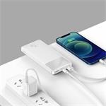 Baseus Bipow powerbanka s digitálním displejem 10000mAh 15W bílá