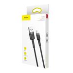 Baseus Cafule Nabíjací/dátový kábel USB na Lightning 2,4 A 0,5 m, sivo-čierny
