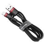 Baseus Cafule Nabíjací/dátový kábel USB na Lightning 2,4 A 1 m, červeno-čierny