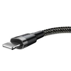 Baseus Cafule nabíjecí/datový kabel USB na Lightning 2,4A 0,5m, šedá-černá