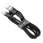 Baseus Cafule nabíjecí/datový kabel USB na Lightning 2,4A 1m, šedá-černá