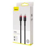 Baseus Cafule PD2.0 100W USB Flash nabíjanie pre kábel typu C (20V 5A)2m - červeno-čierny
