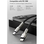 Baseus Cafule Series Nabíjací/dátový kábel USB-C na Lightning PD 20W 2m, biely