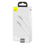 Baseus Cafule Series Nabíjací/dátový kábel USB-C na Lightning PD 20W 2m, biely