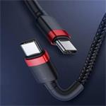 Baseus Cafule Series USB-C na USB-C PD2.0 60W Flash nabíjací/datový kábel 1m, červeno-čierny