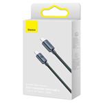 Baseus Crystal Shine Series USB-C / USB-C 100W 2m nabíjací/datový kábel, čierny