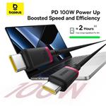 Baseus Dura USB-C/USB-C rýchlonabíjací kábel 2m 100W červený čierny