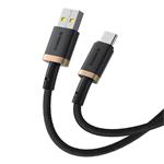 Baseus Dura USB/USB-C rýchlonabíjací kábel 1m 60W čierny zlatý