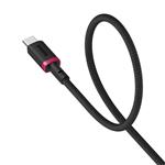 Baseus Dura USB/USB-C rýchlonabíjací kábel 2m 60W čierny červený