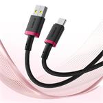 Baseus Dura USB/USB-C rýchlonabíjací kábel 2m 60W čierny červený
