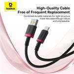 Baseus Dura USB/USB-C rýchlonabíjací kábel 2m 60W čierny červený