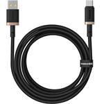 Baseus Dura USB/USB-C rýchlonabíjací kábel 2m 60W čierny zlatý