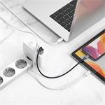 Baseus GaN Mini rýchlonabíjací adaptér USB 2x Type-C 120W EÚ kábel Xiaobai Type-C/Type-C 100W 1m biely
