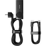 Baseus GaN3 Pro rýchlonabíjací stolný adaptér 2x USB-C + 2x USB-A + AC 100W 1,5 m kábel čierny