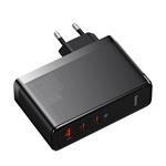 Baseus GaN5 Pro rýchlonabíjací adaptér 2x USB-C + USB-A 140W čierny