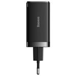 Baseus GaN5 Pro rychlonabíjecí adaptér 2x USB-C + USB-A 65W černá