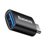 Baseus Ingenuity mini OTG adaptér USB-C samec na USB-A samica 3,1 A, čierny