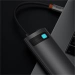 Baseus Metal Gleam Series 7v1 HUB USB-C (USB-C PD 100W, USB-C, 2* USB 3.0, HDMI, SD TF port) šedá