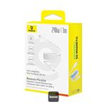 Baseus PicoGo magnetický kábel USB-C/USB-C 1m 240W biely