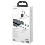Baseus Rapid Series Nabíjací/Dátový kábel 3v1 USB-C/ (microUSB Lightning PD 20W USB-C) 1,5 m zelený