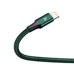 Baseus Rapid Series nabíjecí/datový kabel 3v1 USB-C/ (microUSB + Lightning  PD 20W + USB-C) 1.5m zelená
