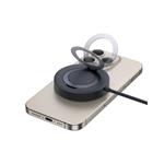 Baseus Simple Mini4 Qi2 15W bezdrôtová magnetická nabíjacia podložka čierna