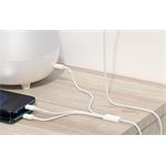 Baseus Superior 3v1 USB/microUSB, Lightning, USB-C 1,5 m 3,5 A biely dátový kábel