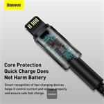 Baseus Tungsten Gold Rýchlonabíjací / dátový kábel USB-C na Lightning PD 20W 1m, čierny