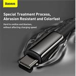 Baseus Tungsten Gold rychlonabíjecí / datový kabel USB-C na USB-C 100W 1m, černá