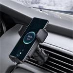 Baseus Wisdom Auto Alignment Holder s bezdrôtovým nabíjaním 15 W, čierny