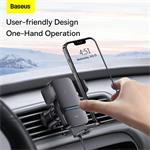 Baseus Wisdom Auto Alignment Holder s bezdrôtovým nabíjaním 15 W, čierny