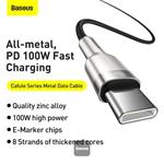 Baseusnabíjecí/datový kabel USB-C samec na USB-C samec 100W 1m, černá