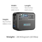 Batériový generátor BLUETTI AC200MAX, kapacita 2048 Wh, batéria LiFePO4