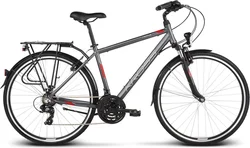 BCC 2018 KROSS 28" TRANS 1 vel.21" - graphite/red/white matt