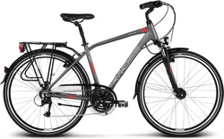 BCC 2018 KROSS 28" TRANS 4 vel.21" - graphite/red/silver matt