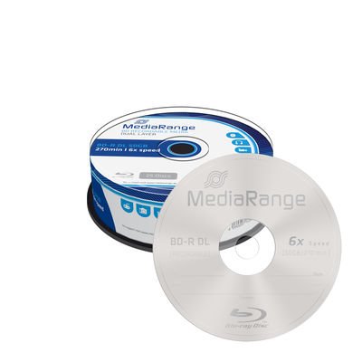 BD-R MediaRange Blu-ray 50GB 6x (25pack)