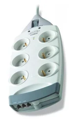 Belkin Prepäťová ochrana 230V/tel,6 zásuviek/2-RJ11,2m,maloobchod