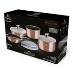BerlingerHaus 9-dielna súprava riadu s odnímateľnou rukoväťou Rosegold Metallic Line