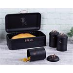 BerlingerHaus Chlebovka a dóza na potraviny Black Rose Collection, 4 ks