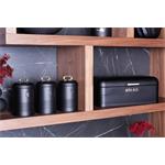 BerlingerHaus Chlebovka a dóza na potraviny sada 4 ks Black Silver Collection