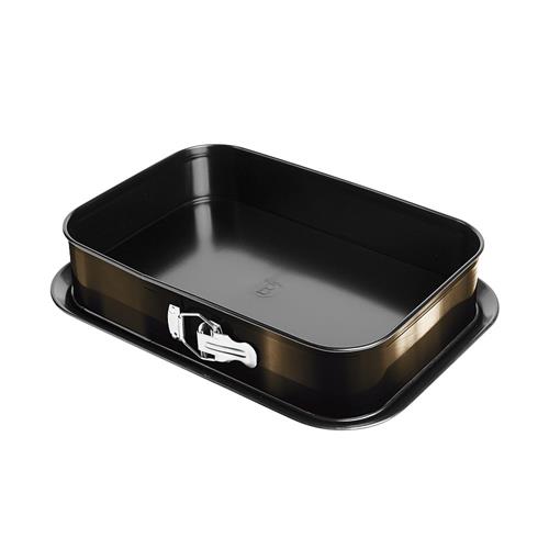 BerlingerHaus Forma s nepřilnavým povrchem 2v1 Shiny Black Collection, 39 x 27 x 7,5 cm 