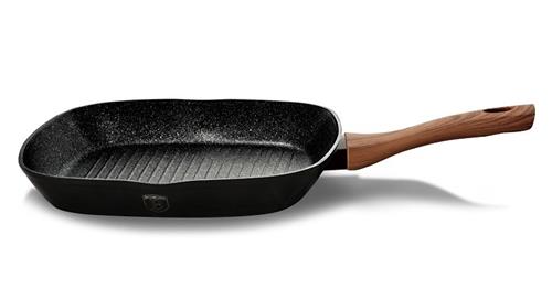 BerlingerHaus Grilovacia panvica s mramorovým povrchom EBONY Line Rosewood, 28 cm