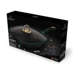 BerlingerHaus Grilovacia panvica s vekom a titánovým povrchom 28 cm Emerald Collection BH-6051